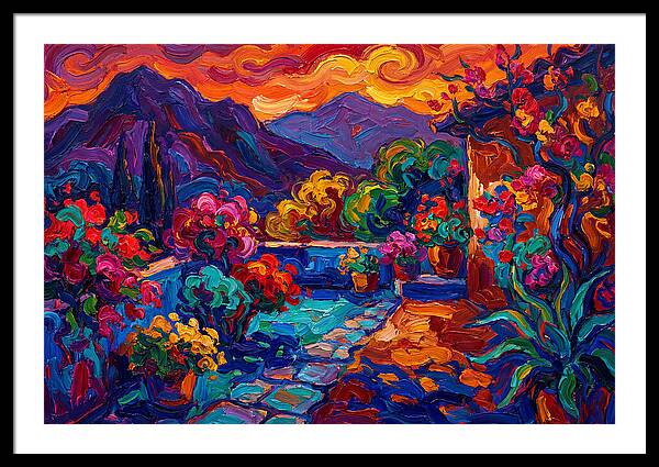 Vibrant Patio Landscape