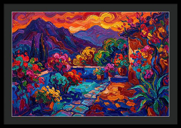 Vibrant Patio Landscape