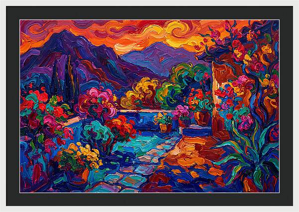 Vibrant Patio Landscape