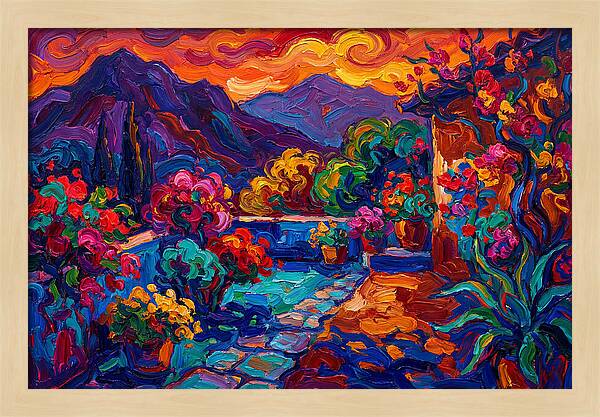 Vibrant Patio Landscape