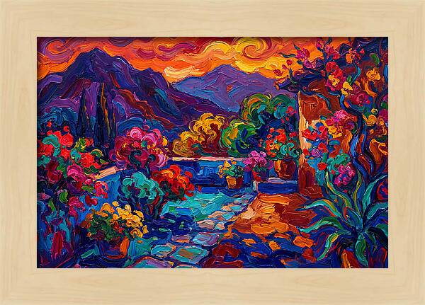 Vibrant Patio Landscape