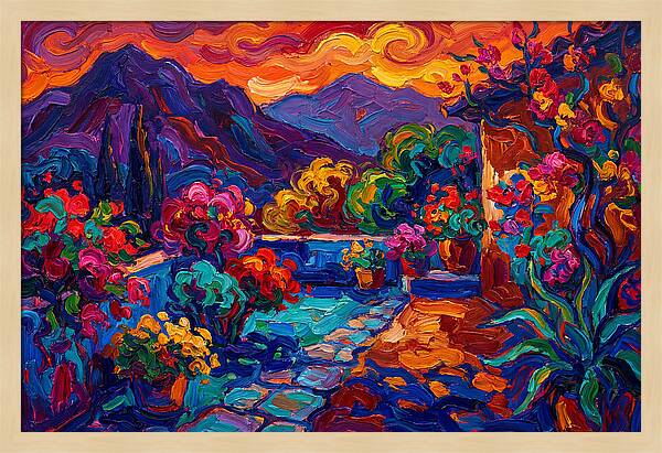 Vibrant Patio Landscape