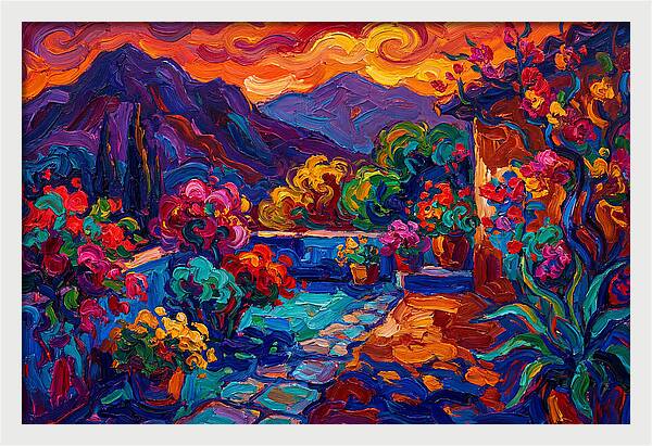 Vibrant Patio Landscape