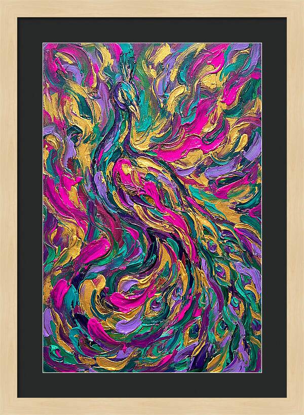 Vibrant Peacock Dance