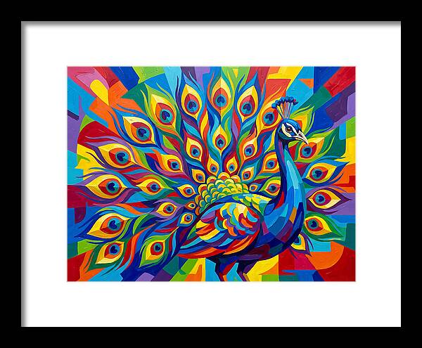 Vibrant Peacock Display