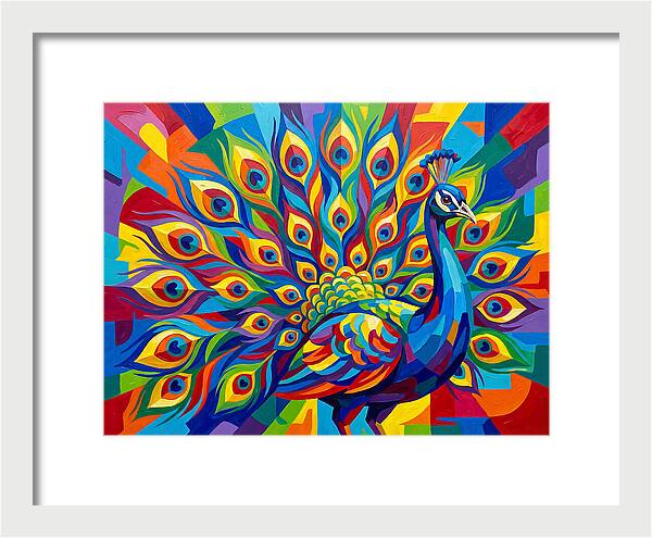 Vibrant Peacock Display