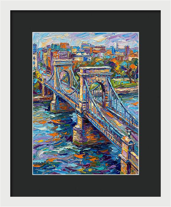 Vibrant Pedestrian Bridge Scene