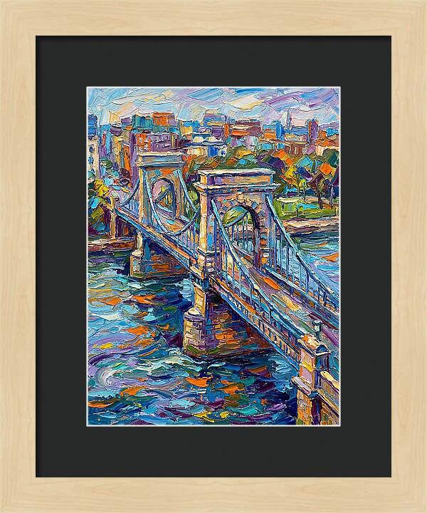 Vibrant Pedestrian Bridge Scene