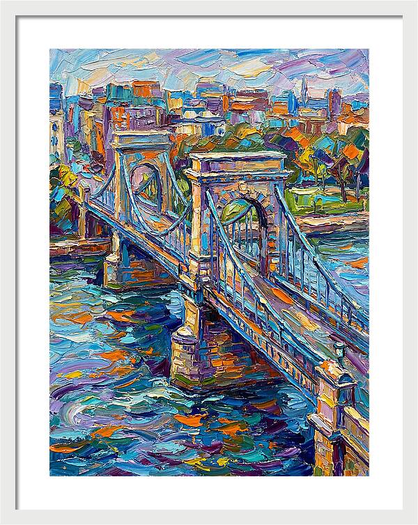 Vibrant Pedestrian Bridge Scene