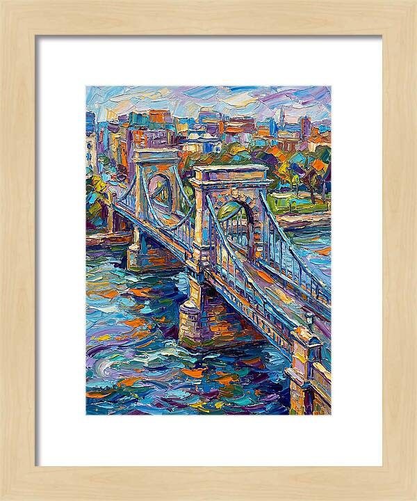 Vibrant Pedestrian Bridge Scene