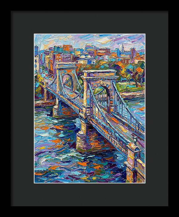 Vibrant Pedestrian Bridge Scene