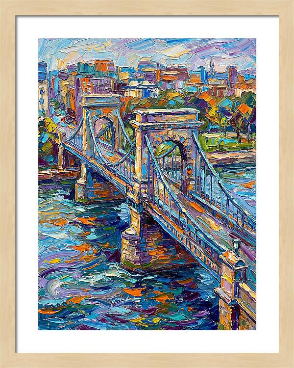 Vibrant Pedestrian Bridge Scene