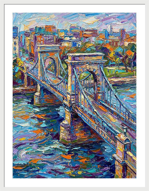 Vibrant Pedestrian Bridge Scene