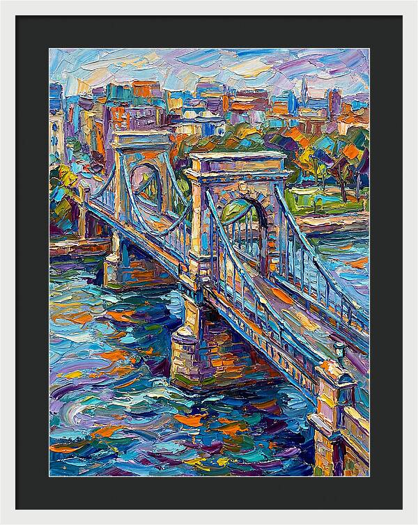 Vibrant Pedestrian Bridge Scene