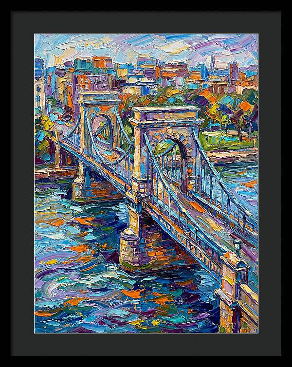 Vibrant Pedestrian Bridge Scene