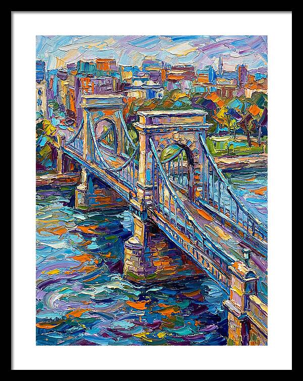 Vibrant Pedestrian Bridge Scene