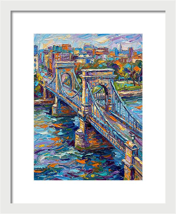 Vibrant Pedestrian Bridge Scene
