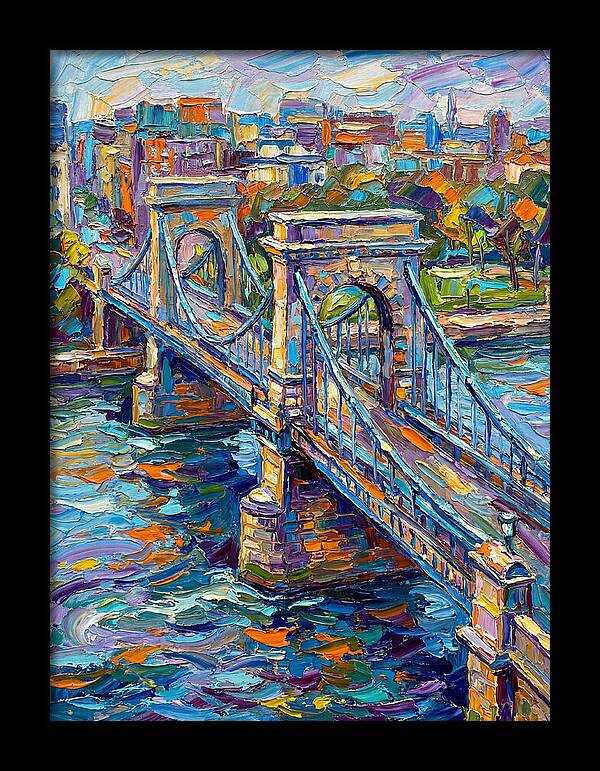 Vibrant Pedestrian Bridge Scene