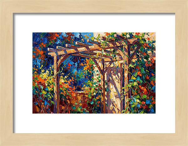 Vibrant Pergola Under Vines