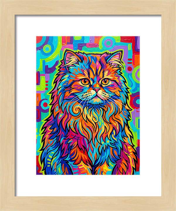 Vibrant Persian Cat Portrait
