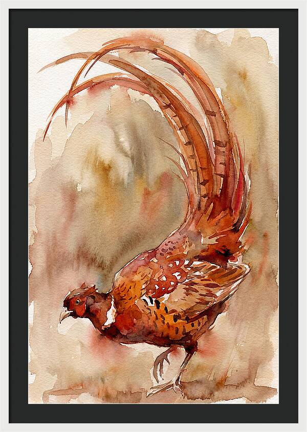 Vibrant Pheasant In Watercolor
