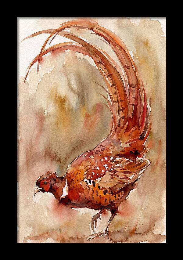 Vibrant Pheasant In Watercolor