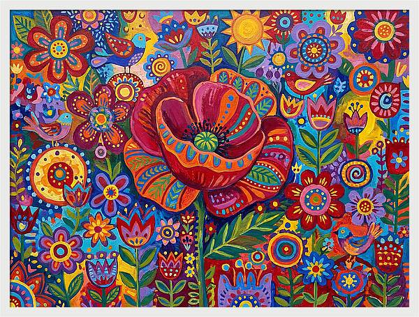 Vibrant Poppy Garden
