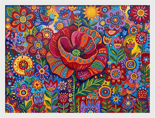 Vibrant Poppy Garden