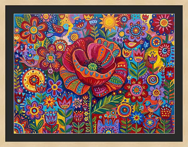 Vibrant Poppy Garden