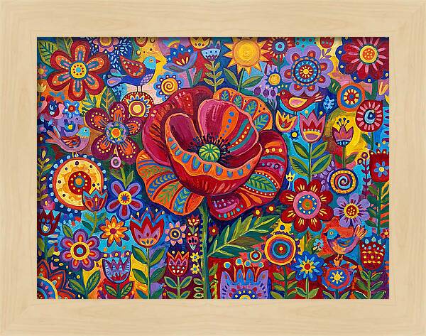 Vibrant Poppy Garden