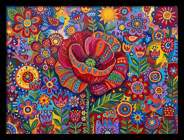 Vibrant Poppy Garden