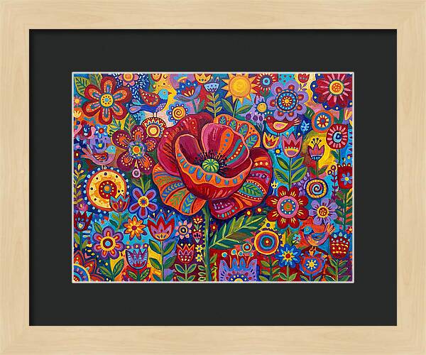 Vibrant Poppy Garden