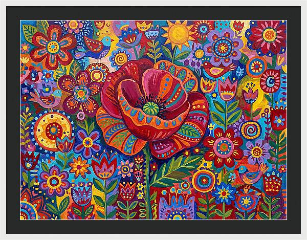 Vibrant Poppy Garden