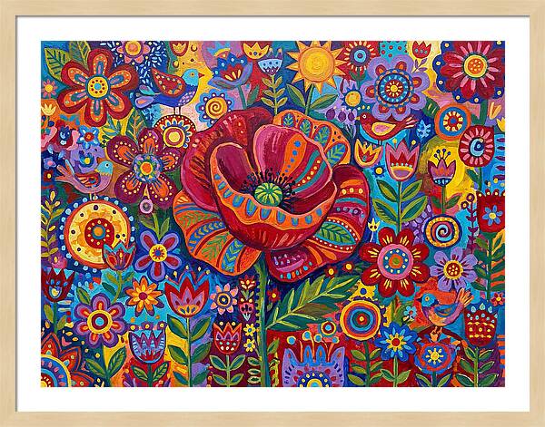 Vibrant Poppy Garden
