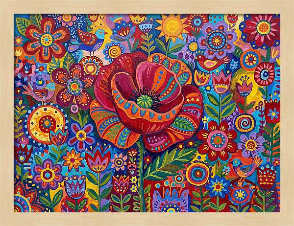Vibrant Poppy Garden