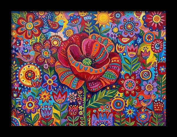 Vibrant Poppy Garden