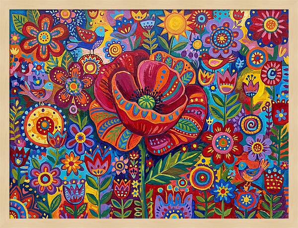 Vibrant Poppy Garden