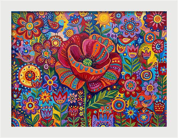 Vibrant Poppy Garden