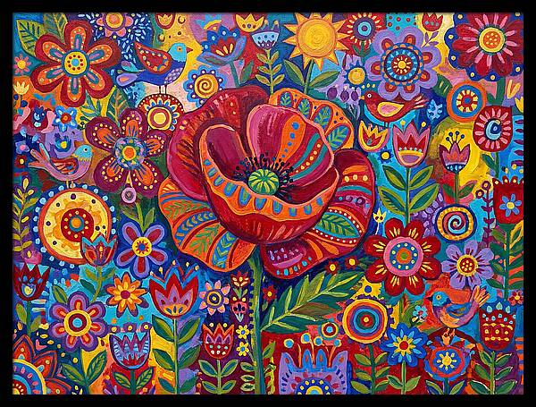 Vibrant Poppy Garden
