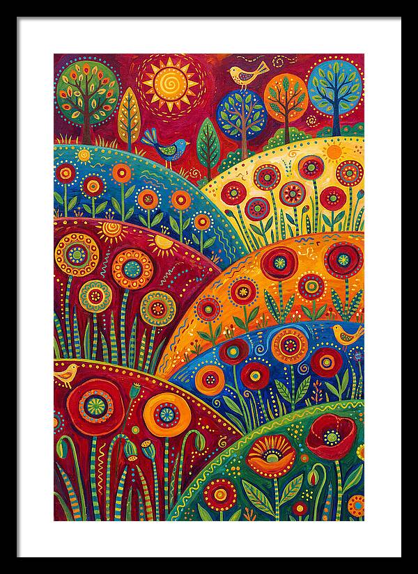 Vibrant Poppy Landscape