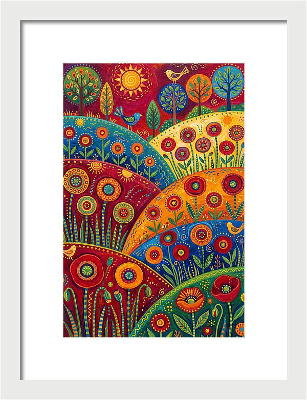 Vibrant Poppy Landscape