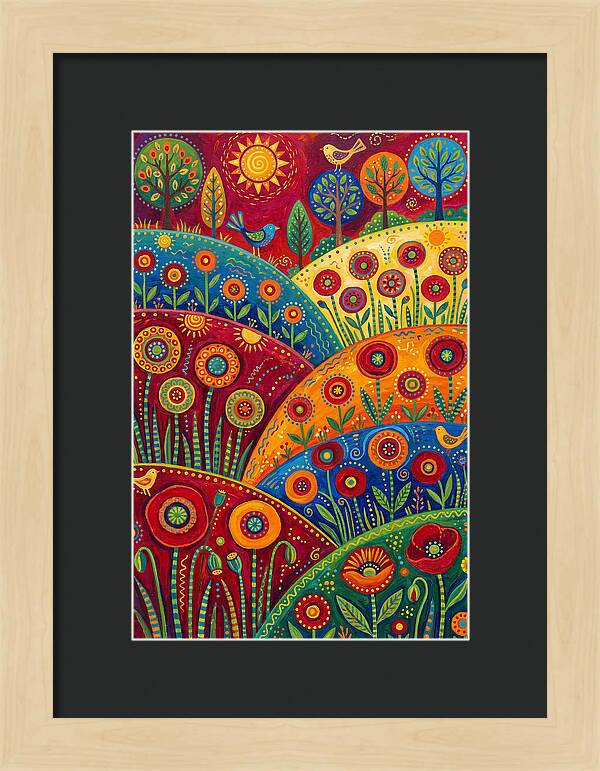 Vibrant Poppy Landscape