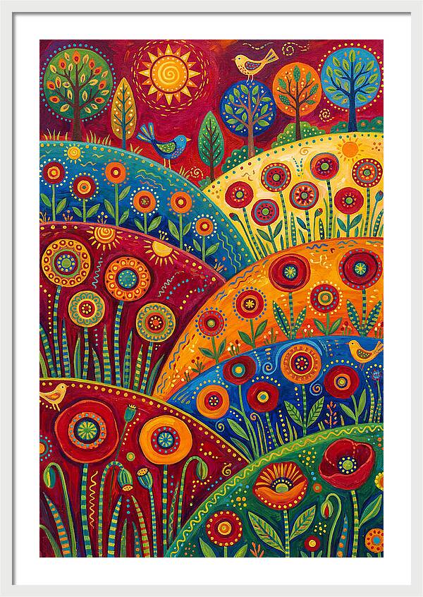 Vibrant Poppy Landscape