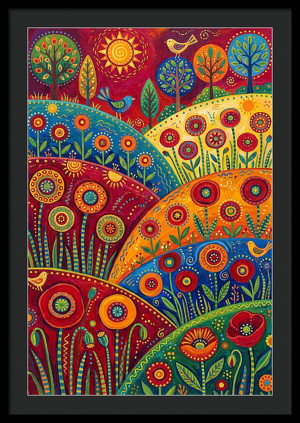 Vibrant Poppy Landscape