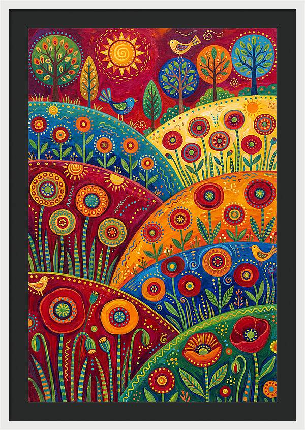 Vibrant Poppy Landscape