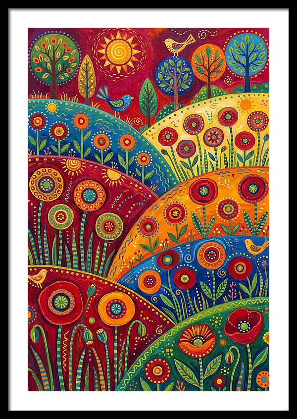 Vibrant Poppy Landscape