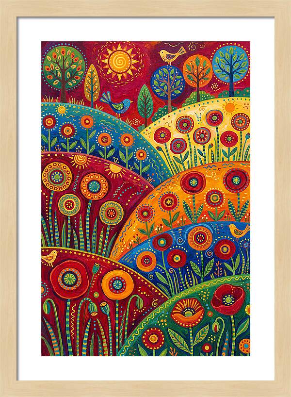 Vibrant Poppy Landscape