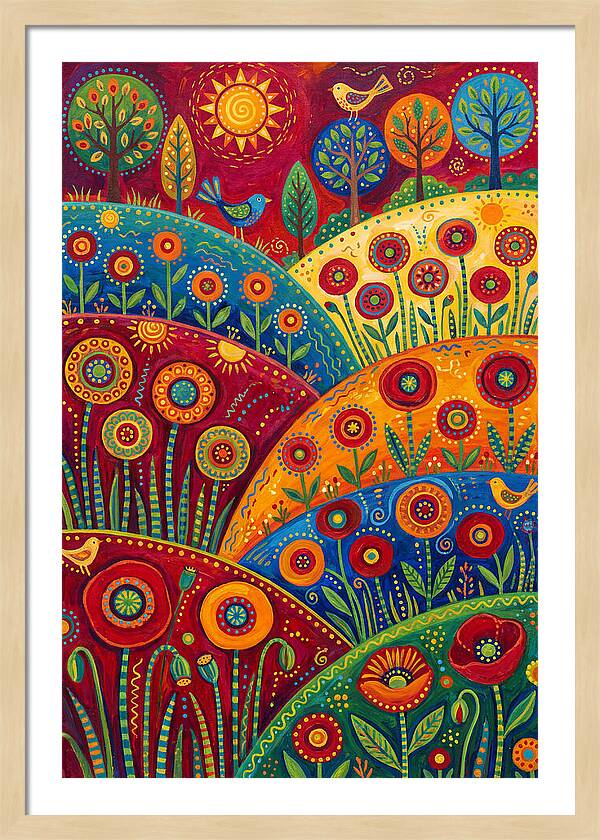 Vibrant Poppy Landscape