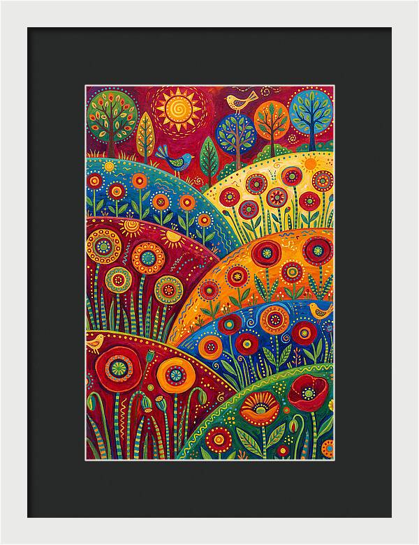 Vibrant Poppy Landscape