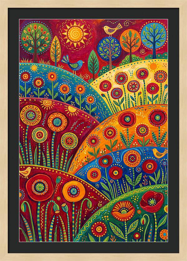 Vibrant Poppy Landscape
